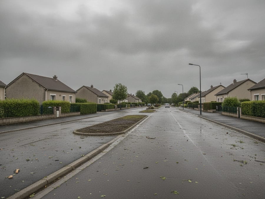 Trottoir dégagé et sécurisé après abattage d'urgence à Chantenay Nantes
